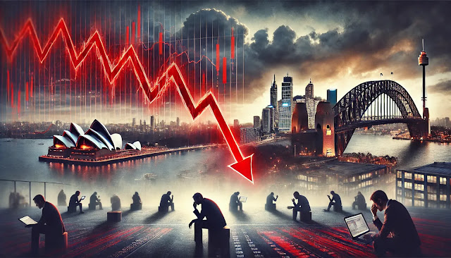 Australian banking stock market decline
